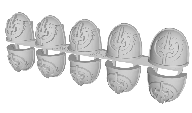 10x Pale Spears - G:4a Shoulder Pads
