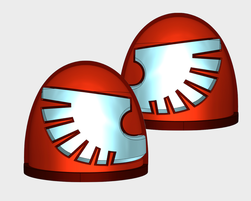 5x Silver Hawks - G:4a Shoulder Pad Sets