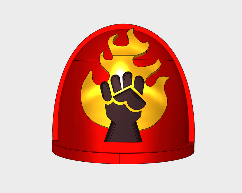 10x Fire Lords - G:4a Shoulder Pads