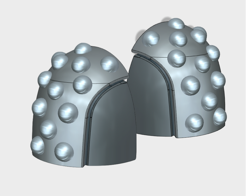 10x Blank - G:5 Studded Umbra Shoulder Pads