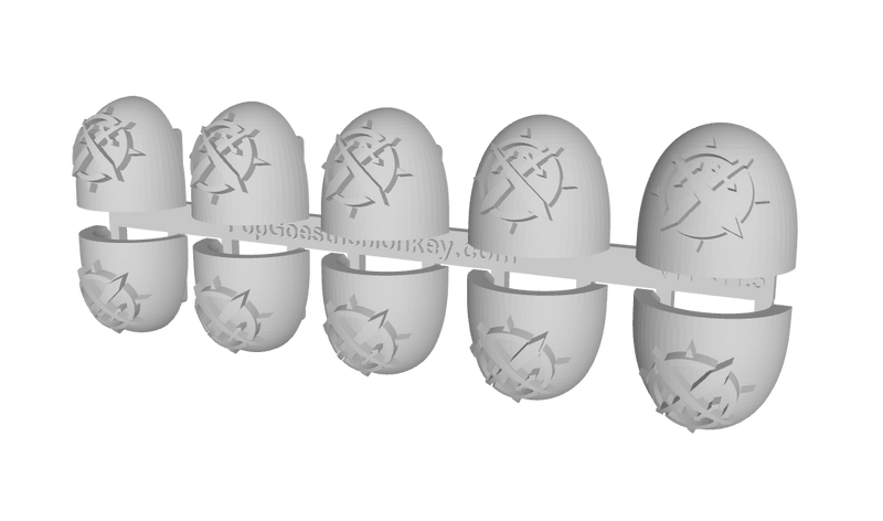 10x Death Knights - G:5a Shoulder Pads
