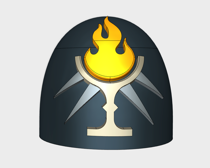 10x Flames of Truth - G:5a Shoulder Pads