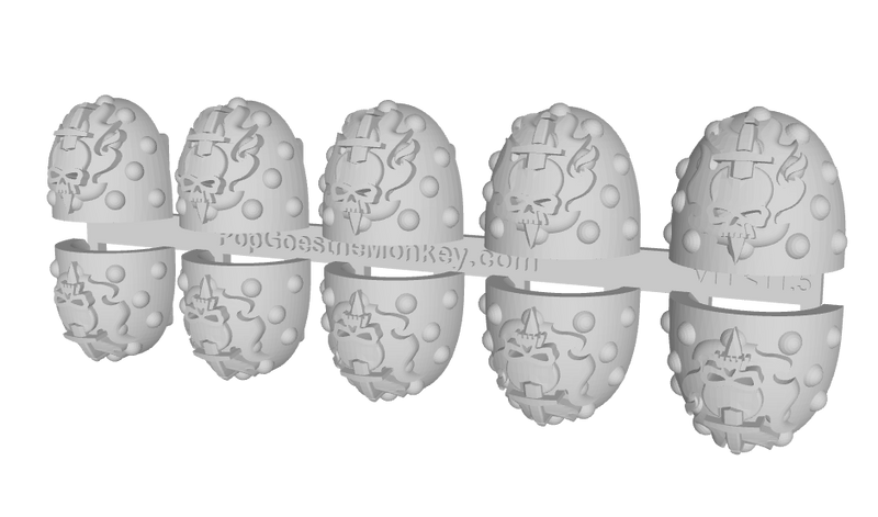 10x Ghosts of Nocturne - G:6s Studded Shoulder Pads