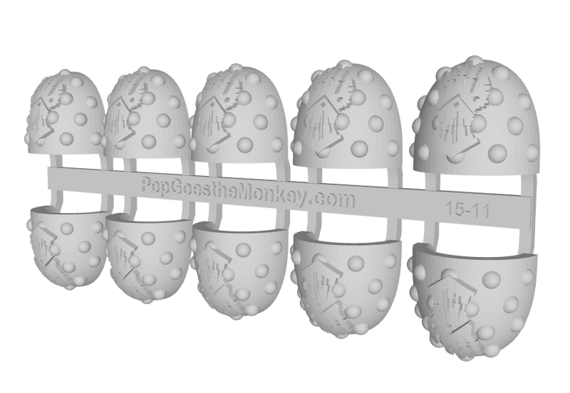 10x Cybornauts - G:6a Studded Shoulder Pads