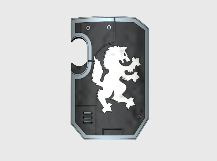 Wolf Rampant - Marine Boarding Shields