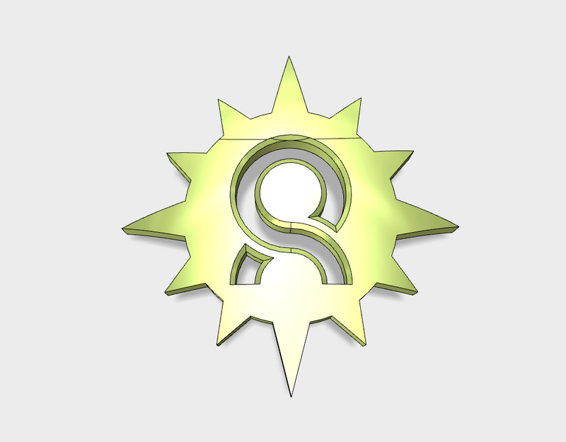 60x Auroran Suns - Shoulder Insignia pack