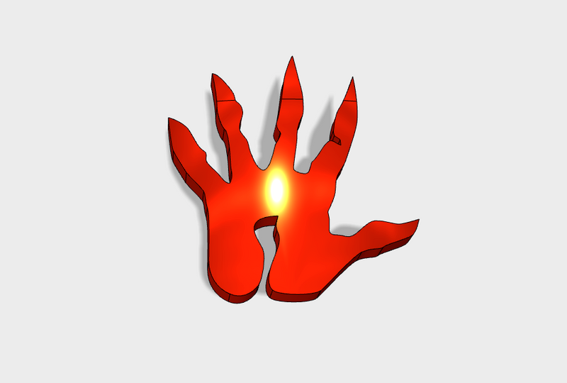 60x Demon Left Hand - Shoulder Insignia pack