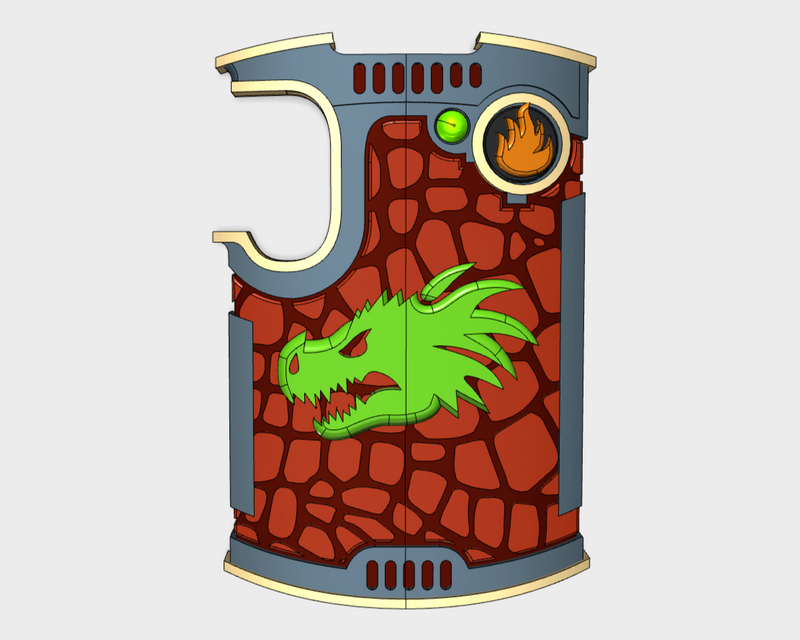 Dragon Head - Palatium Boarding Shields
