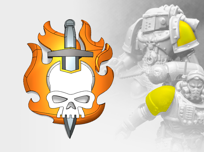 60x Ghosts of Nocturne - Small Convex Insignias (5mm)