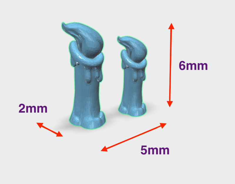 60x Little Assorted Candles: Grano