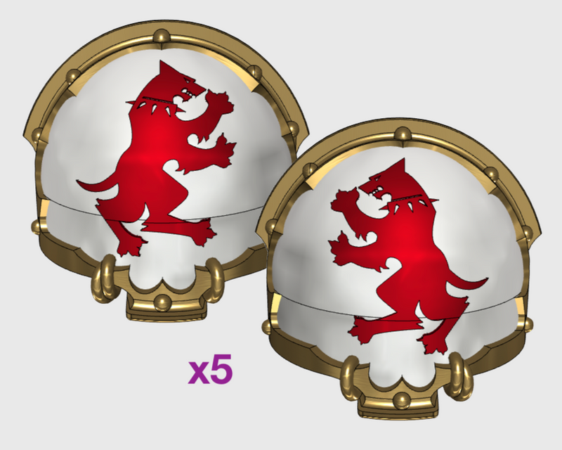 Warhounds - T:4a Chaos Terminator Shoulders (5 Sets)