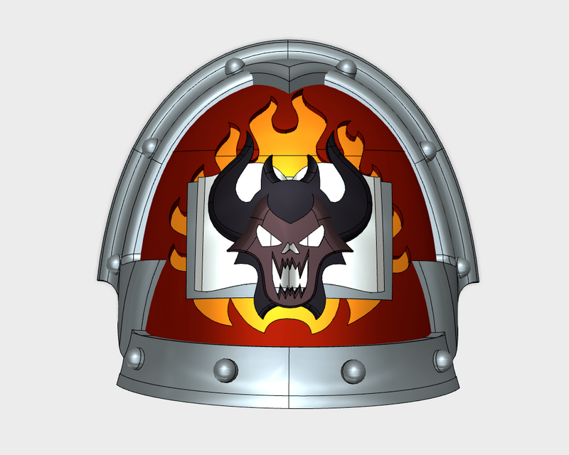 10x Book of Demons - Abhorrent Shoulder Pads