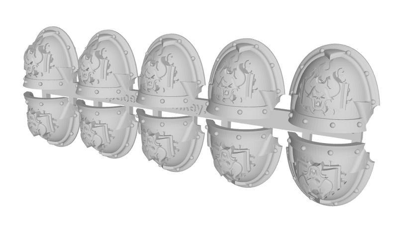 10x Book of Demons - Abhorrent Shoulder Pads