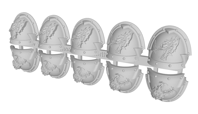 10x Karak Beasts - Abhorrent Shoulder Pads