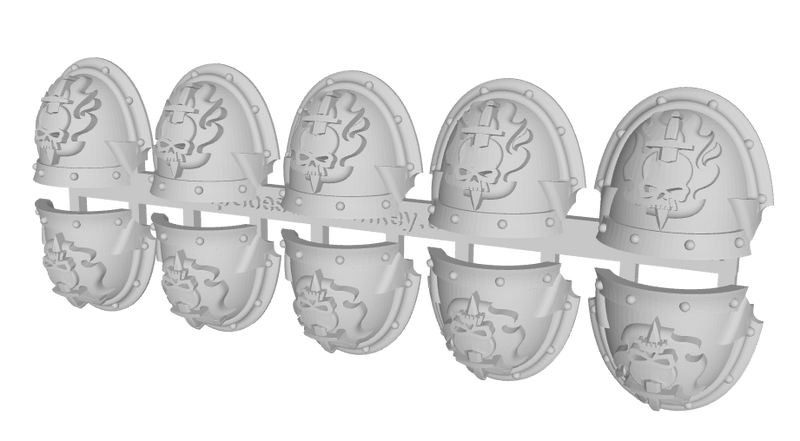 10x Ghosts of Nocturne - Abhorrent Shoulder Pads