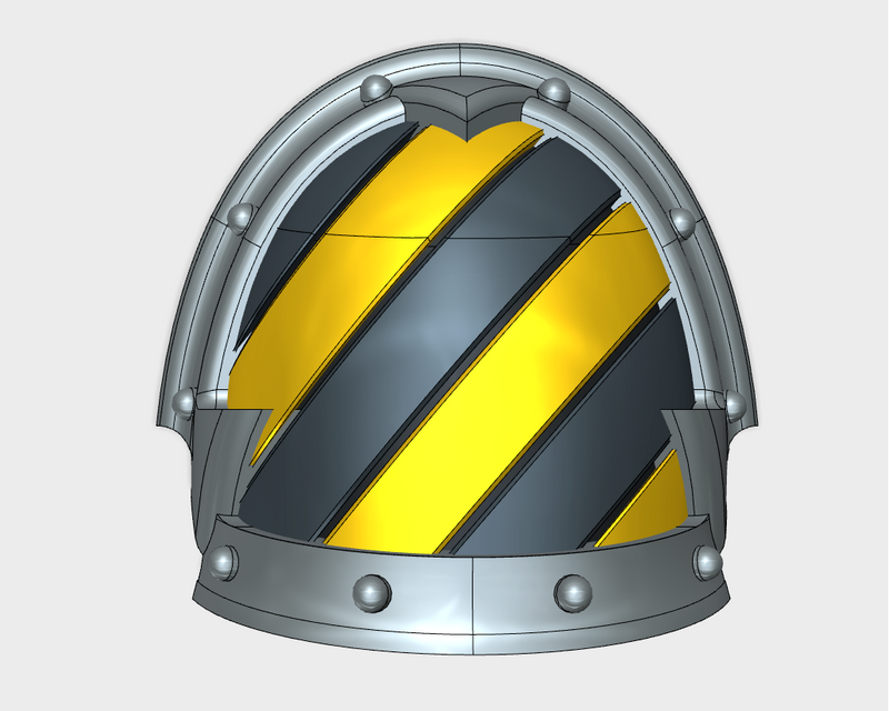 10x Hazard Grooves (L) - Abhorrent Shoulder Pads