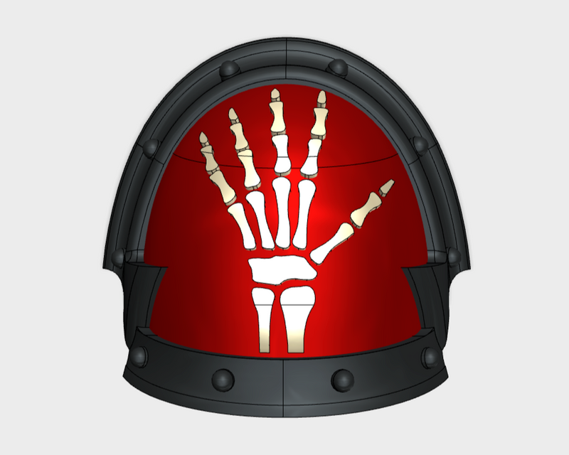 10x Skeletal Hand L - Abhorrent Shoulder Pads