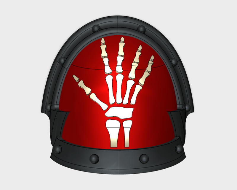 10x Skeletal Hand R - Abhorrent Shoulder Pads