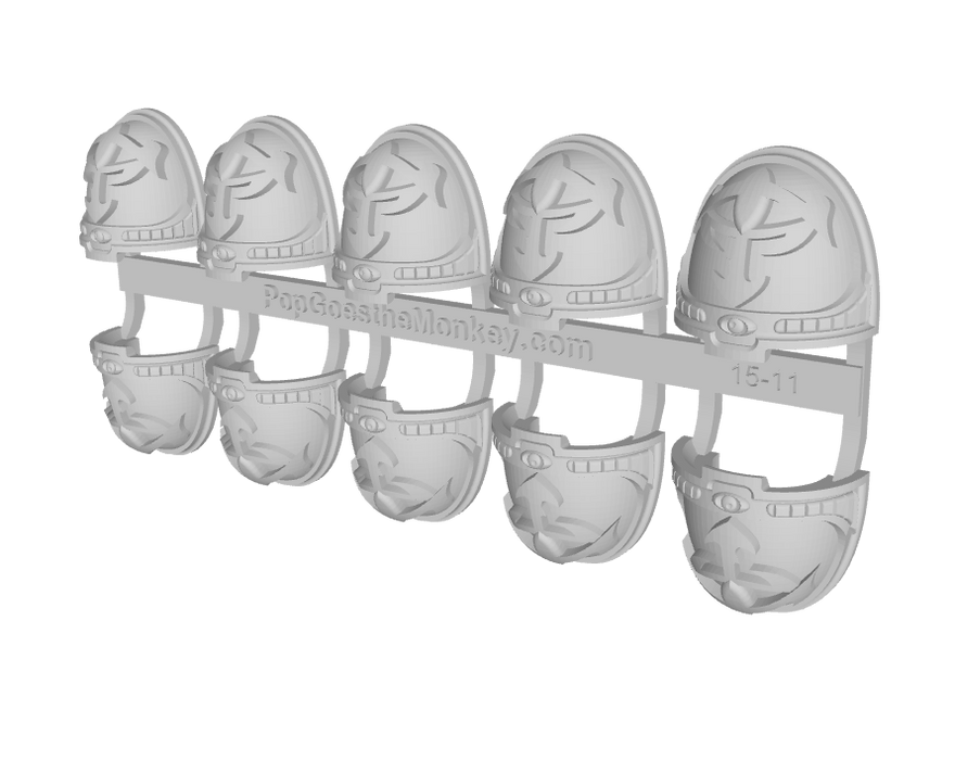 10x Warmaster’s Eye - Osiris Shoulder Pads