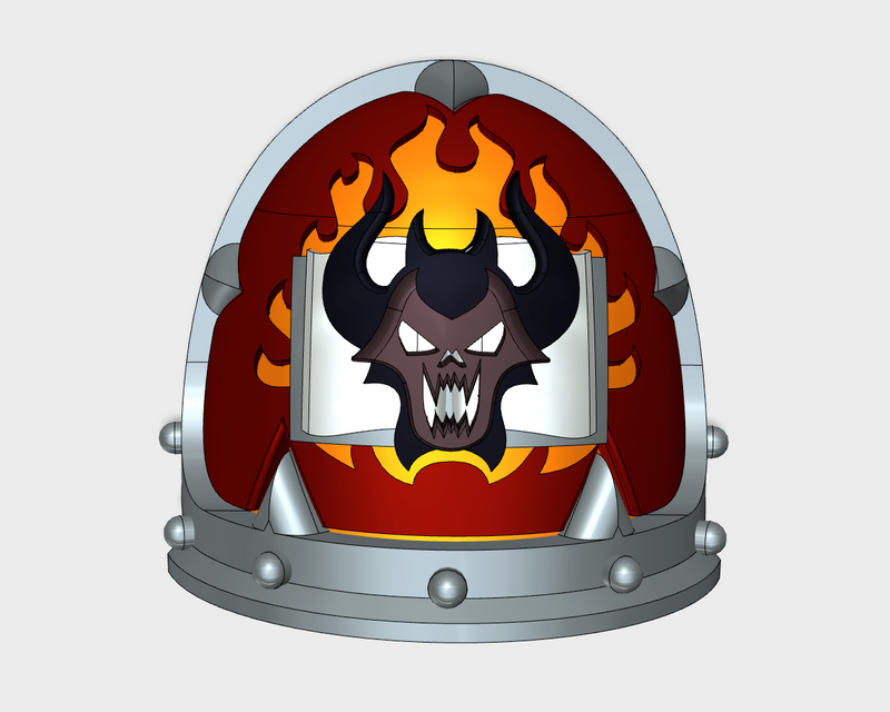 10x  Book of Demons - Malicious Shoulder Pads
