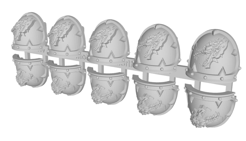 10x Karak Beasts  - Malicious Shoulder Pads