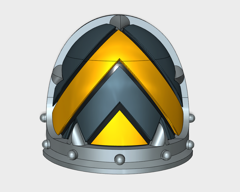 10x Wide Chevron Up - Malicious Shoulder Pads