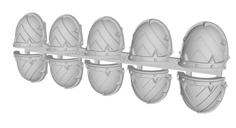 10x Wide Chevron Up - Malicious Shoulder Pads