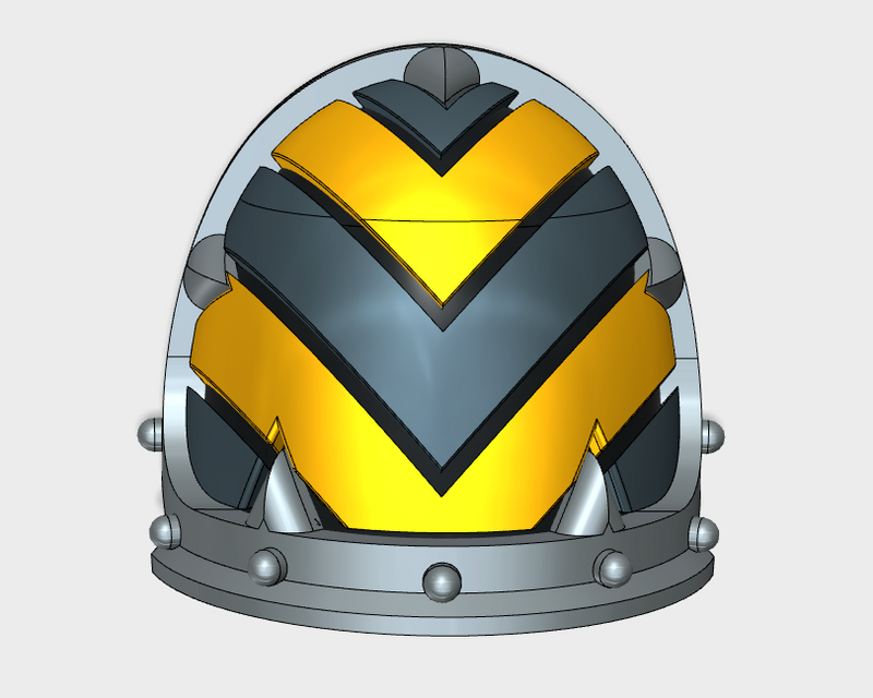 10x Wide Chevron Down - Malicious Shoulder Pads