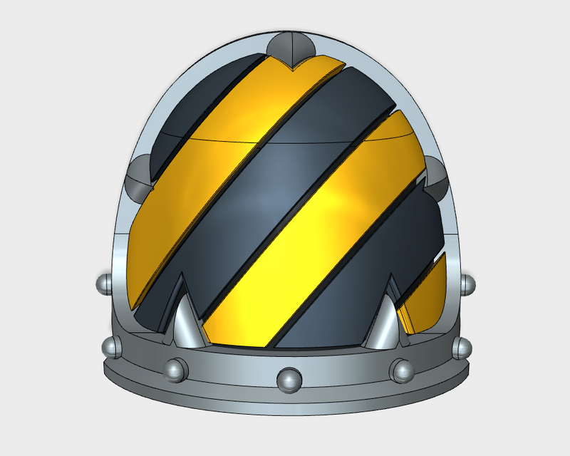 10x Hazard Grooves (L) - Malicious Shoulder Pads