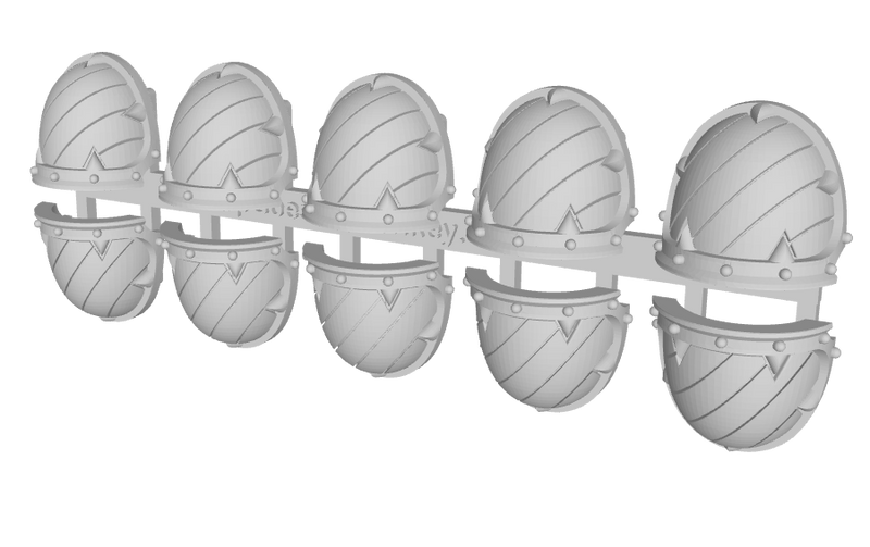 10x Hazard Grooves (L) - Malicious Shoulder Pads