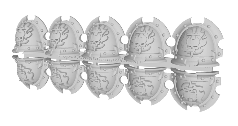 10x Ghosts of Nocturne - Rancor Shoulder Pads