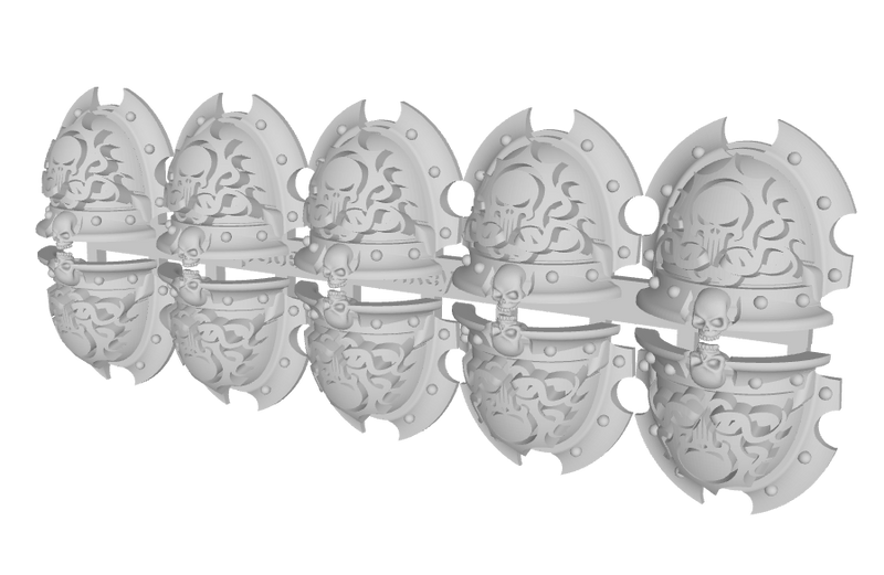 10x Skull Flayers - Rancor Shoulder Pads