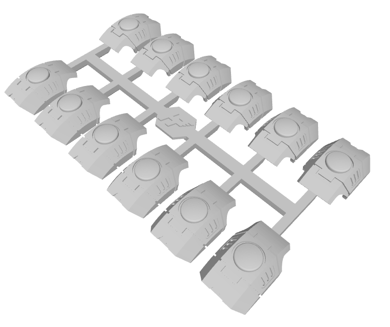 12x Blank : S-2 Tau Infantry Shoulder