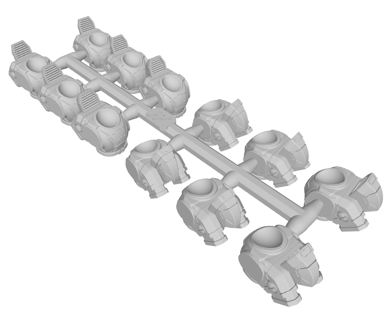 Blank : TB-2 Tau Infantry Torsos