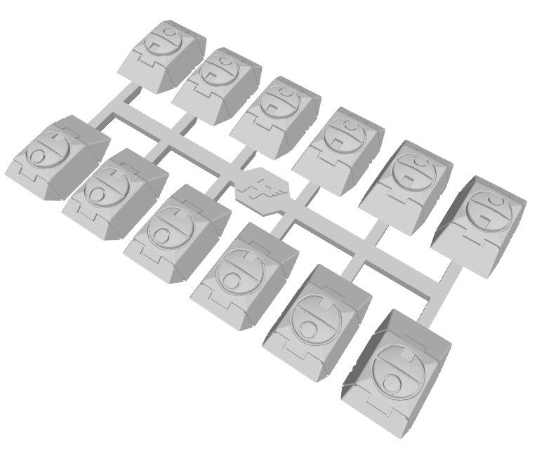 12x Sept'Sace : S-1 Tau Infantry Shoulder