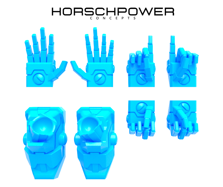 1x Specter Mech : Human Hands & Feet Set 1