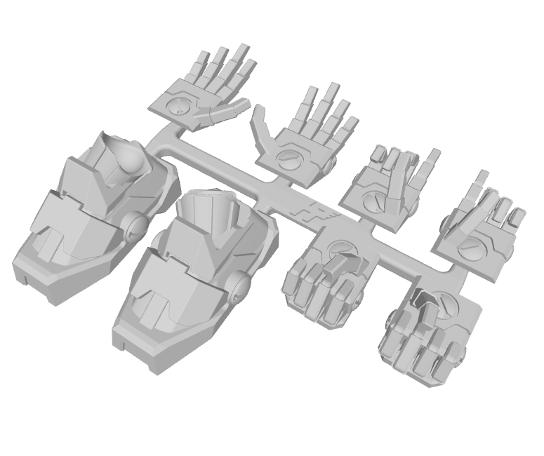 1x Specter Mech : Human Hands & Feet Set 1