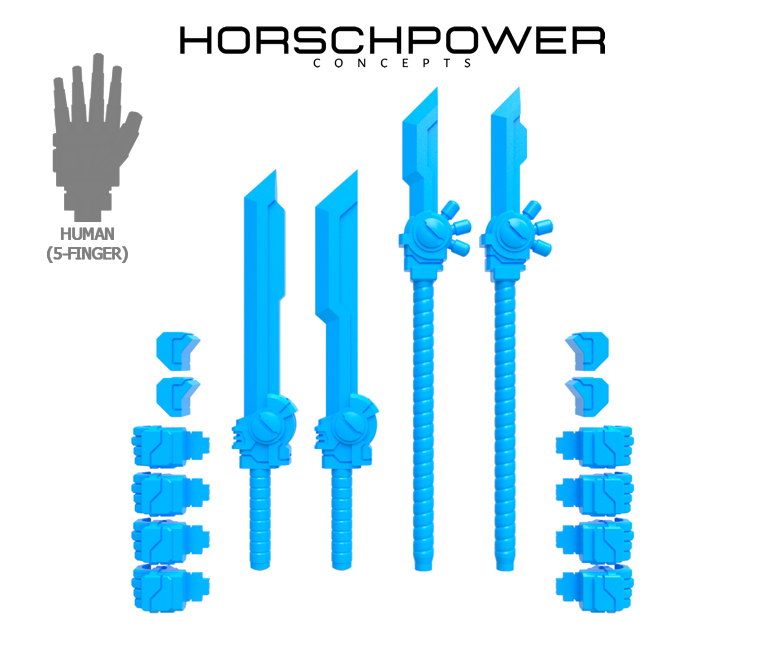 1x Standard Mech : Combat Blade Collection (Human Hands)