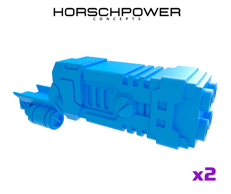 2x Standard Mech : Gunslinger - Underslung Double Fusion Guns