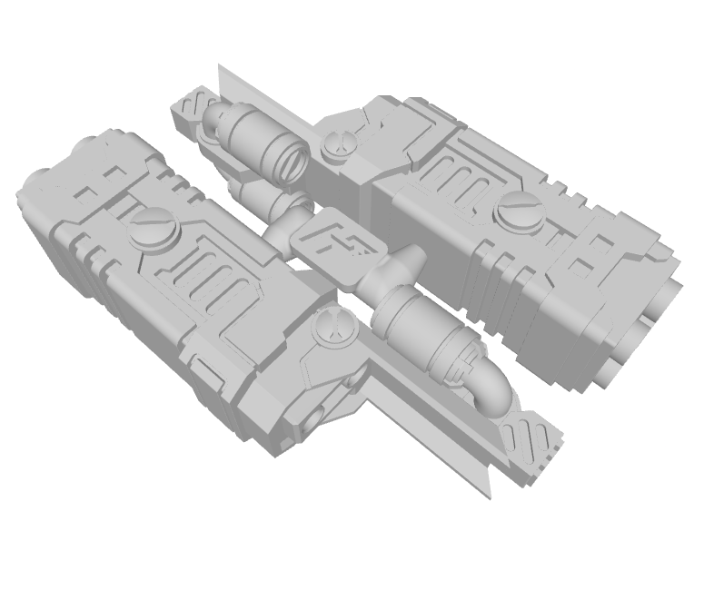 2x Standard Mech : Gunslinger - Underslung Double Fusion Guns