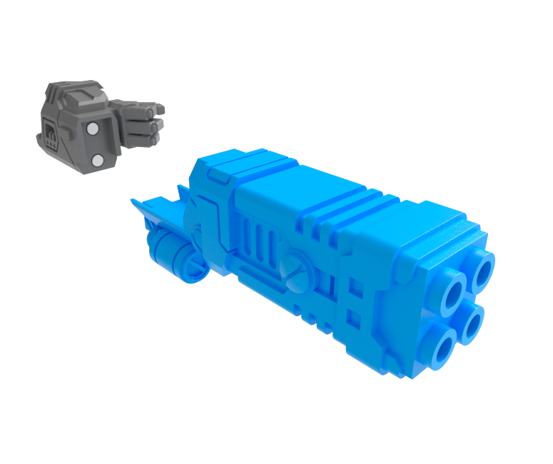 2x Standard Mech : Gunslinger - Underslung Double Fusion Guns