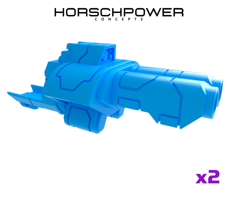 2x Standard Mech : Gunslinger - Underslung Double Ion Revolvers