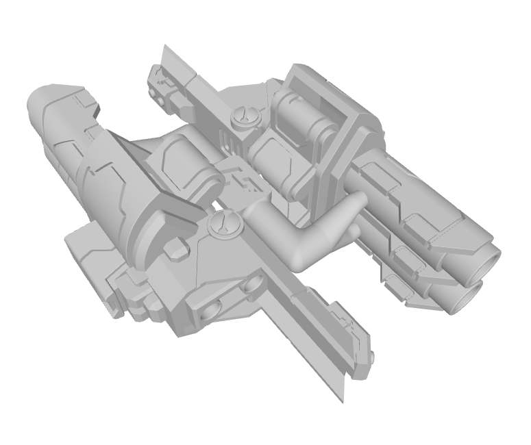 2x Standard Mech : Gunslinger - Underslung Double Ion Revolvers