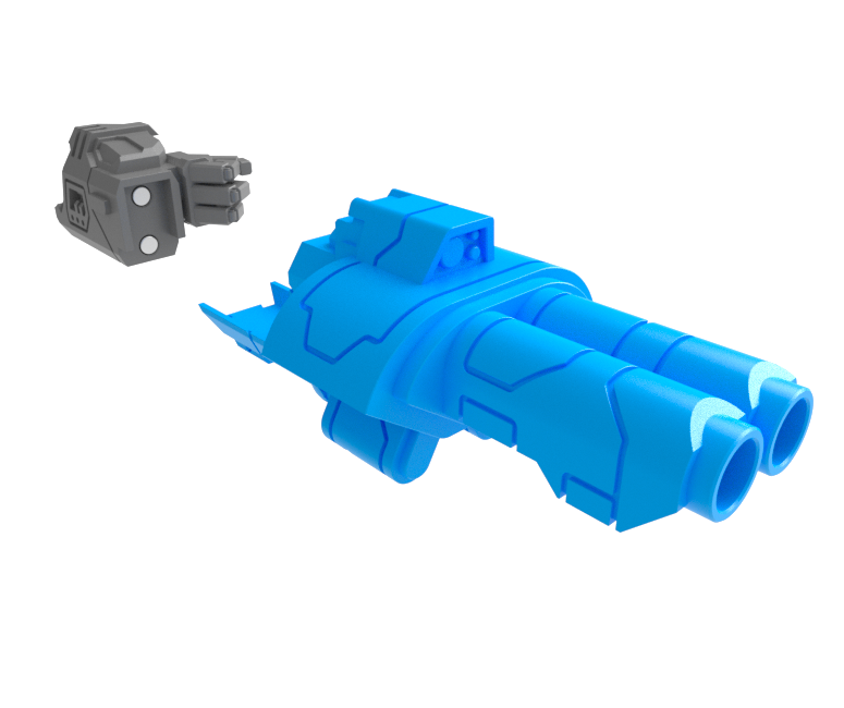 2x Standard Mech : Gunslinger - Underslung Double Ion Revolvers