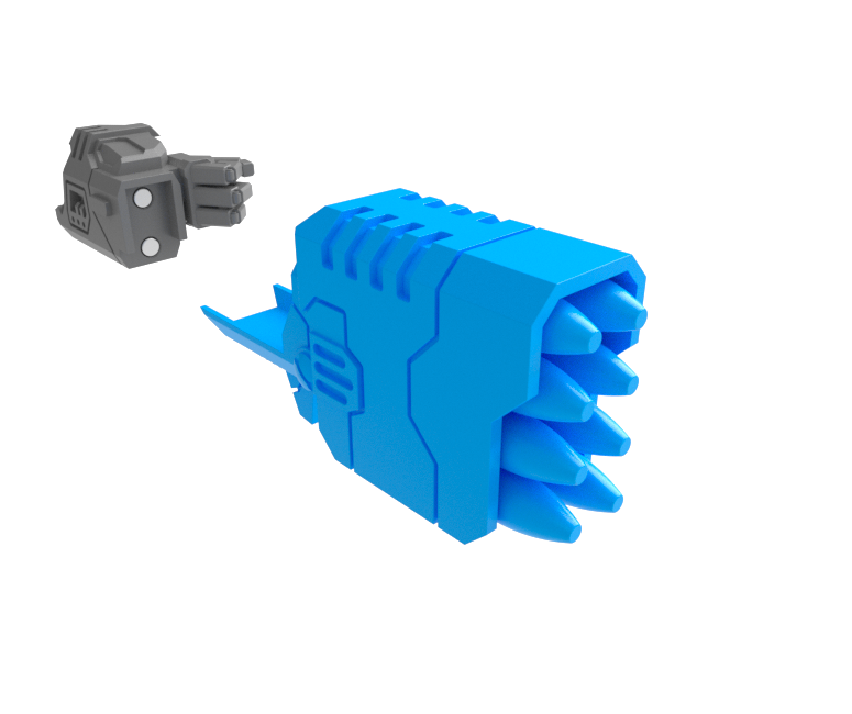 2x Standard Mech : Gunslinger - Underslung Double Rocket Launchers