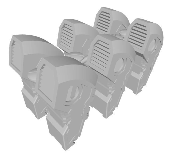 3x Standard Mech : ST-1 Arc Thruster Sets