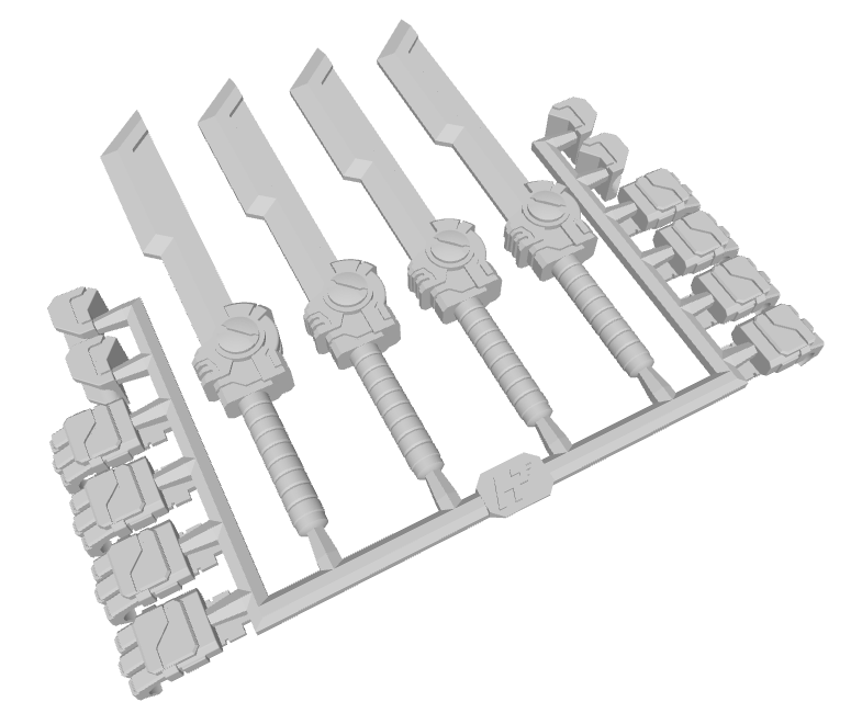 4x Standard Mech : CB-2 Combat Blades