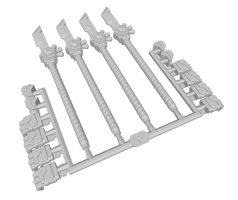 4x Standard Mech : CB-3 Combat Blades