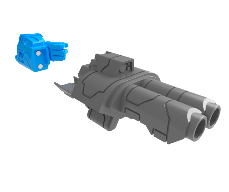 4x Standard Mech : Underslung Weapon Adapters (L&R)