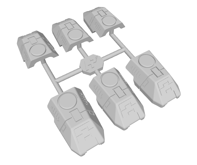 6x Blank : Special Ops Mechsuit Shoulder